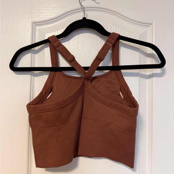 Alo Seamless Ribbed Sports Bra & Shorts - Picture 2 of 4